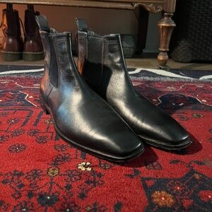 Hugo Boss Leather Chelsea Boots Men’s Size 8